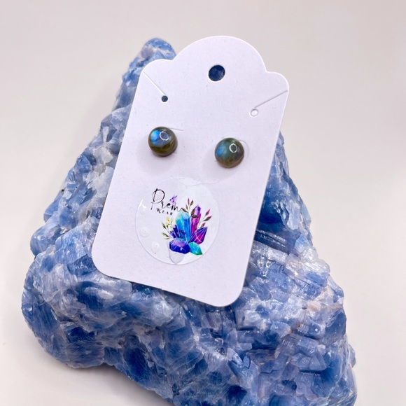 Labradorite earrings - Picture 3 of 4